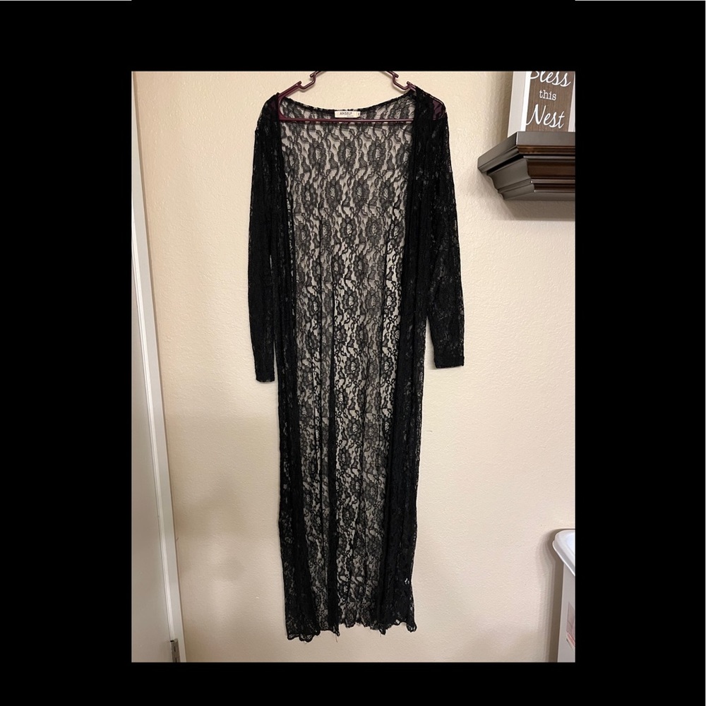 Lace Maxi Cardigan